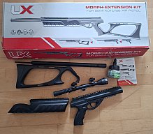 UX Morph 3X Set CO2-Gewehr / Pistole 4,5 mm BB – Neuwertig in OVP + Zubehör