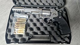 Smith & Wesson 327 TRR8 CO2-Revolver (4,5mm BB) Silber – Komplettset mit Ladehülsen & Zubehör