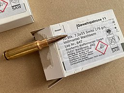 400 Schuss GP11 - 7,5x55 - für G11/K11/K31 - RUAG SWISS SCHWEIZ