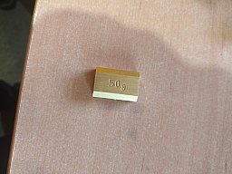 Laufgewicht 50 g vergoldet