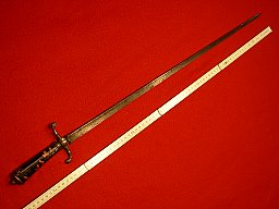 Originaler Hirschfänger 1800 Adliges Fürstenporträt