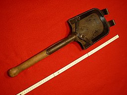 II.WK Ausrüstung WH Feldspaten XX Trageleder 37