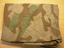 II.WK Ausrüstung Wehrmacht Splittertarn Zeltbahn