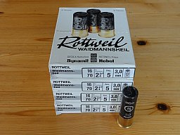 40 Stck. Rottweil Waidmannsheil Munition Schrot Kal. 16/70, 3mm