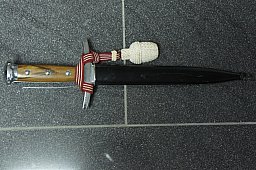 Schweizer Offiziers Dolch M/43 - M1943, Elsener Schwyz Victoria, Portepee