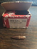 .303 Geschosse Hornady 174gr FMJ/BT
