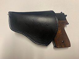 IWB-Lederholster/Dienstholster, Hersteller unbekannt, Stempelung G.D H, DBGM 4