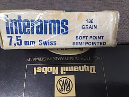 Jagdmunition 7.5x55 selten &rar