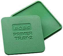 RCBS 9480 PRIMER TRAY-2 Zündhütchenwendebox | quadratisch mit gerillter Oberlfäche zum Wenden von Zü