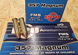 .357 Magnum/158grs A-111 PPU FMS 50 Stk.