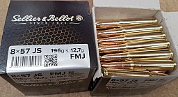 8x57 IS FMJ Patronen S&B 50 Stk.