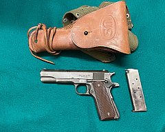 Sammlerstück! Ithaca Colt Kaliber .45 - mit Holster