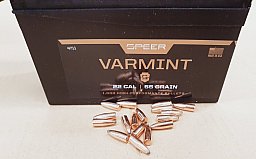 .22/.224/55grs Speer Varmint Geschosse 100 Stk. lose No. 4711 # SSZ Berka