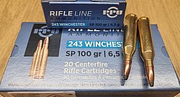 .243/100grs Teilmantel PPU 20 stk. No. A-134 # SSZ Berka