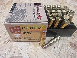 .218 BEE Hornady Custom/45grs HP 25stk. No. 8307 # SSZ Berka