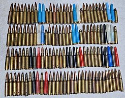 riesen Deko-Sammler Konvolut 7,62x51 Nato (125 Patronen)
