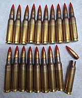 19 Deko-Patronen, 7,62x51 Nato, wie Leuchtspur