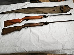 2x Haenel Modell III-284 Luftgewehr – Konvolut – 1x funktionsfähig + 1x defekt