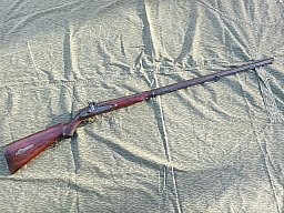 altes Jagdgewehr Perkussion mit Damastlauf