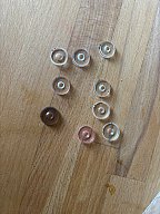 Satz Glas Ringkorne 18mm