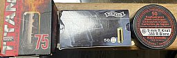 9 mm R Knall / .380 R Blanc – 41 Stk. RUAG + 72 Stk. Titan + 8 Stk. Walther – Platzpatronen