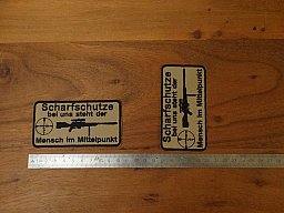 *** 2 PATCHES *** SCHARFSCHUTZE *** MAKABER *** DERBE *** AIRSOFT ***