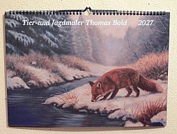 Kalender 2027 - Tier-und Jagdmaler - Thomas Bold - Jagdgemälde