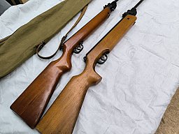 2x Haenel Modell 303 Luftgewehr – Konvolut – beide voll funktionsfähig