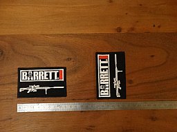 *** 2 PATCHES *** PATCH *** BARRETT *** LEGENDE *** SNIPER *** AIRSOFT *** BMG *** FUN ***