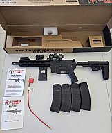 Tippmann Arms M4-22 Pro Pistol – .22 lfb – Walther Rotpunktvisier – 5 Magazine – sehr gepflegt