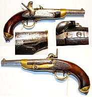Französische Militärpistole 1822 T bis
