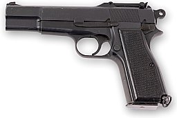 Inglis FN Browning High Power HP No. 1 Mk I 9mm Luger mit Tangentenvisier