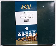 500 H&N 9mm(.357) - 147 - TC - verkupfert-HIGH-SPEED - 500er Box -