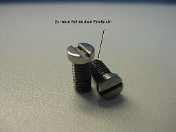 Unterhebelschrauben (Gehäuseschrauben) für UHR Erma EG 71