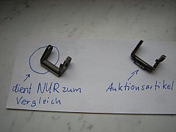 Walther P.38 Mod.HP WaA359 Spannstück früh 1939 / 1940 ac40 byf cyq Ersatzteil Hufeisen horseshoe