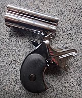 Derringer 6mm BB Gas-NBB Vollmetall (MaxTact / Double Bell) – Chrom