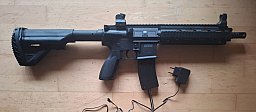 HK 416 D Airsoft AEG (<0,5 Joule) – Softair Set mit Akku & Ladegerät