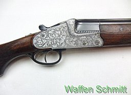 Bockdoppelflinte Krieghoff, Kaliber 16/70 mit langen Seitenplatten!!!