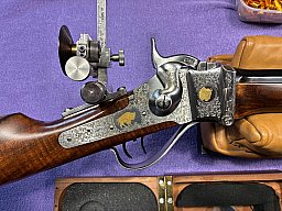 Sharps 45/70 Sporting Luxus Gravuren Goldeinlagen