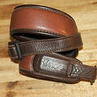 original BLASER LEDER GEWEHRRIEMEN BRAUN mit SCHNELLVERSCHLÜSSEN