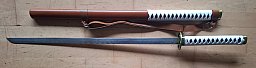 Walking Dead Michonne Katana – Replik mit Scheide & Tragegurt (Deko, stumpf) –