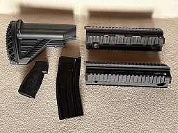 + + + HK416 GBB VFC, RS & Z-Parts Konvolut Magazin Schaft Griff 2x Handschutz + + +