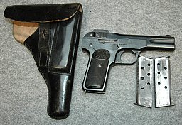 Pistole FN Mod. 1900 mit Tasche