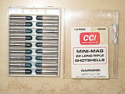 18 Schrotpatonen Cal. .22 lr.