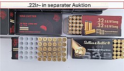 Muniton in .32 S&W Long WC 280 Schuss GECO + 50 Schuss RWS + 50 Schuss S&B