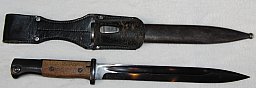 Seitengewehr K98 inklusive Leder Gürtelholsterung