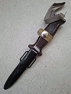NVA KM66, 500 V, 2. Modell, Nr. 5201, Top Zustand, DDR Kampfmesser Bajonett, Solingen, SG84/98