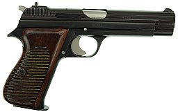 Match Selbstladepistole Hämmerli SIG P210-DK M/49 Kal. 9mm Para im original Karton , sehr Selten !!!