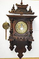 Uralte große orig. Wanduhr von Gustav Becker