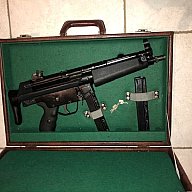 MP5 KOFFER LEDER Transportkoffer H&K MP 5 A3